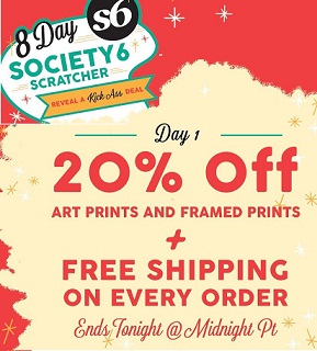 society6 free shipping code